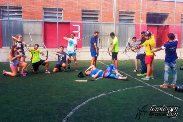 Batalla, lucha y combate de arqueros. Foto: Archery Tag Barcelona archery-tag