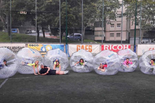 Bubble Football. Foto: Archery Tag Barcelona bubble-football