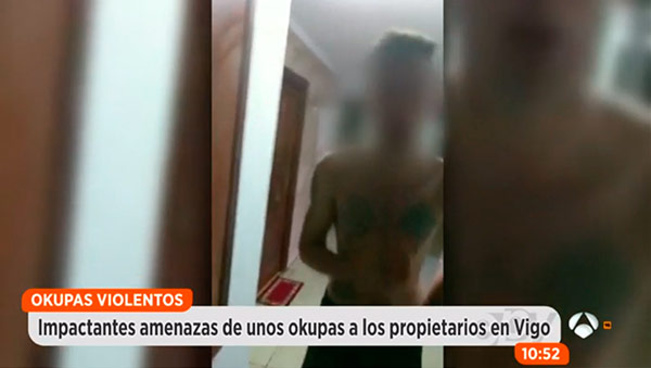 Los okupas de Vigo. Foto: Espejo Público | Atresmedia okupas-vigo