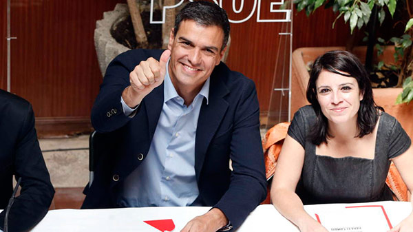 pedro-sanchez-adriana-lastra