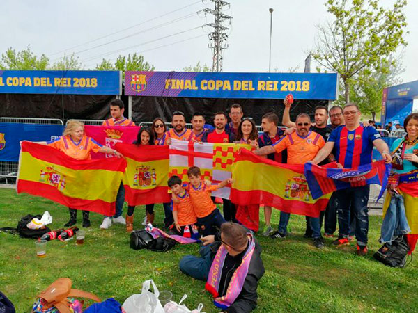 barcelona banderas espana