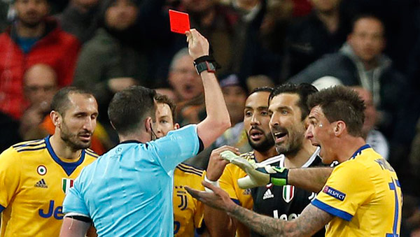 buffon expulsion bernabeu