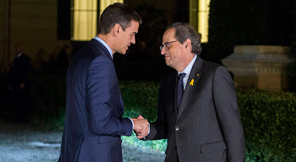 pedro sanchez quim torra barcelona