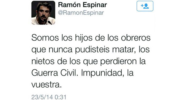 ramon espinar tuit