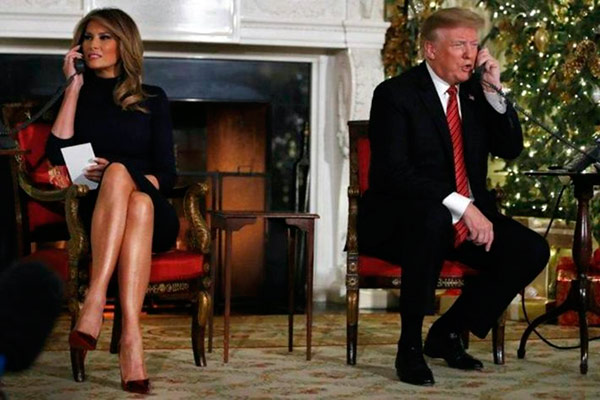 trump melania navidad