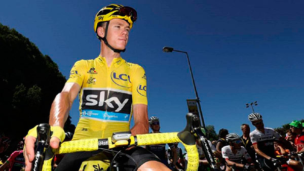 Chris Froome, con el maillot amarillo durante un Tour de Francia. Foto: Kenzo Tribouillard | AFP froome
