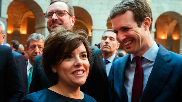 pablo casado y soraya saenz de santamaria