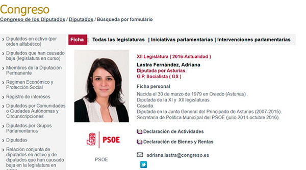 adriana lastra curriculum