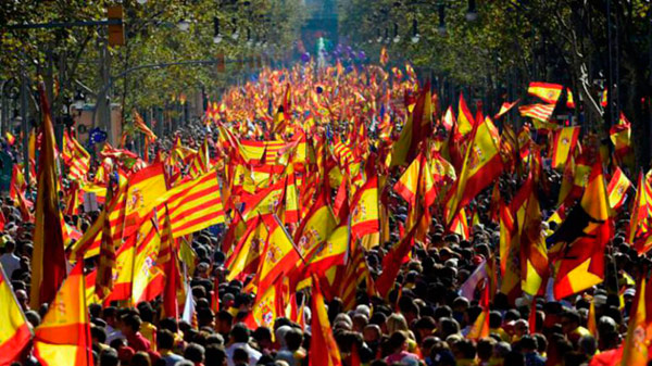 banderas espana barcelona