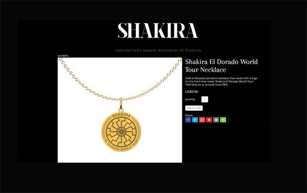 shakira sol negro