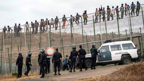 valla ceuta ilegales