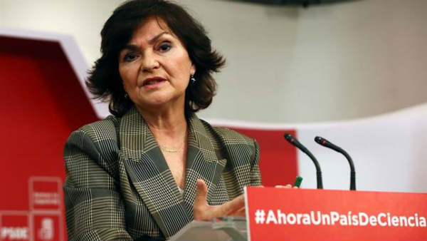 carmen calvo mitin