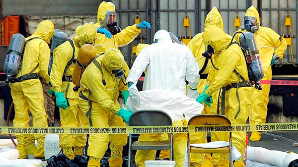 ebola trajes