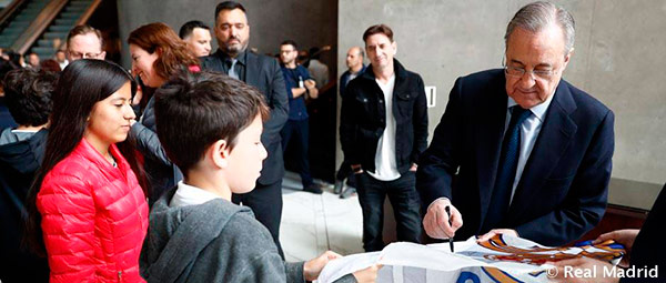 florentino perez autografos