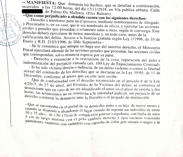 azra denuncia palma 1
