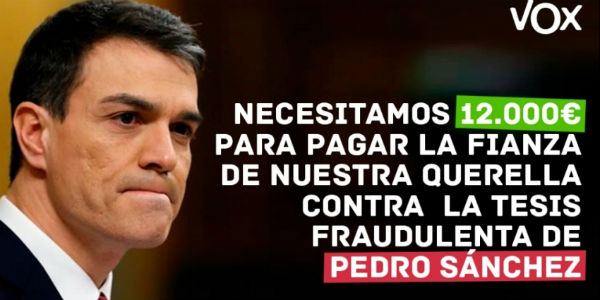 vox pedro sanchez fianza