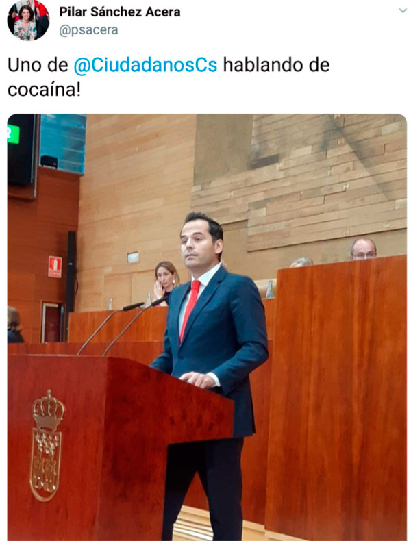 ciudadanos hablando cocaina