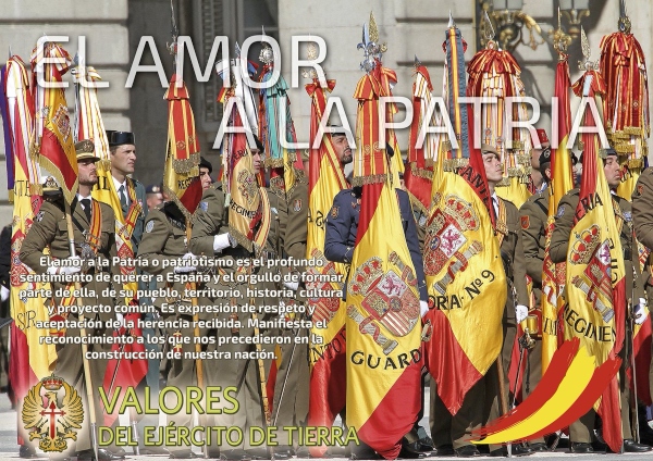 valores ejercito amor patria