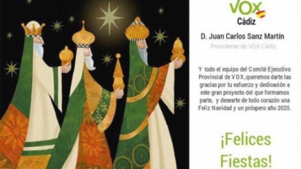 felicitacion vox reyes magos