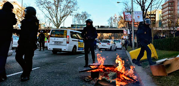 protestas taxi