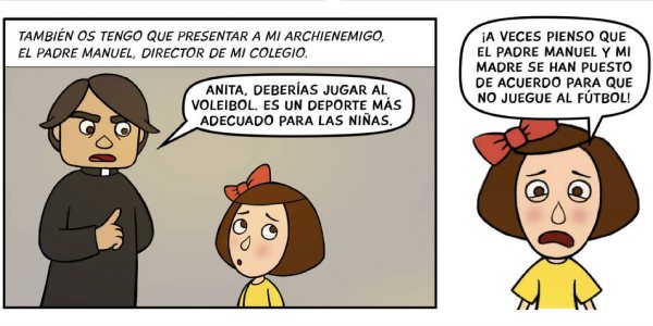 comic carmena ninas futbol