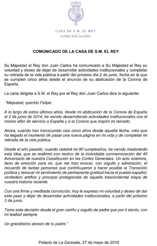 carta casa real