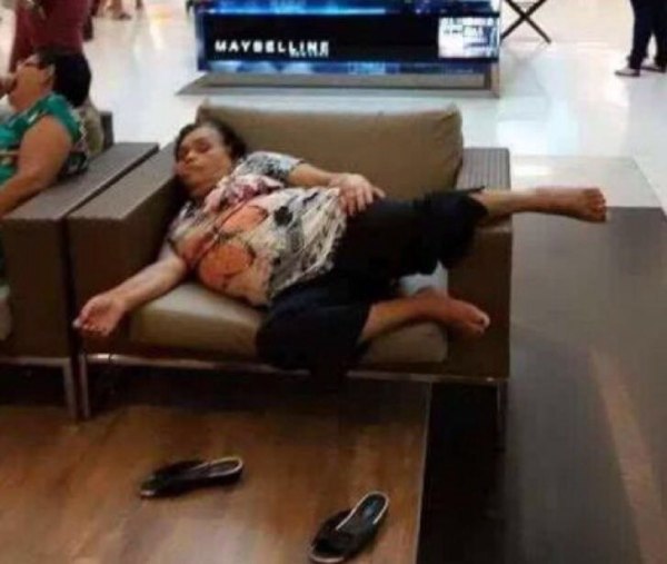 gorda durmiendo