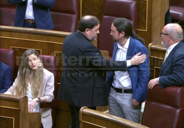 malena contesti oriol junqueras pablo iglesias