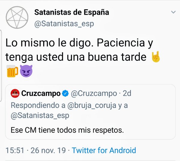 cruzcampo satanistas