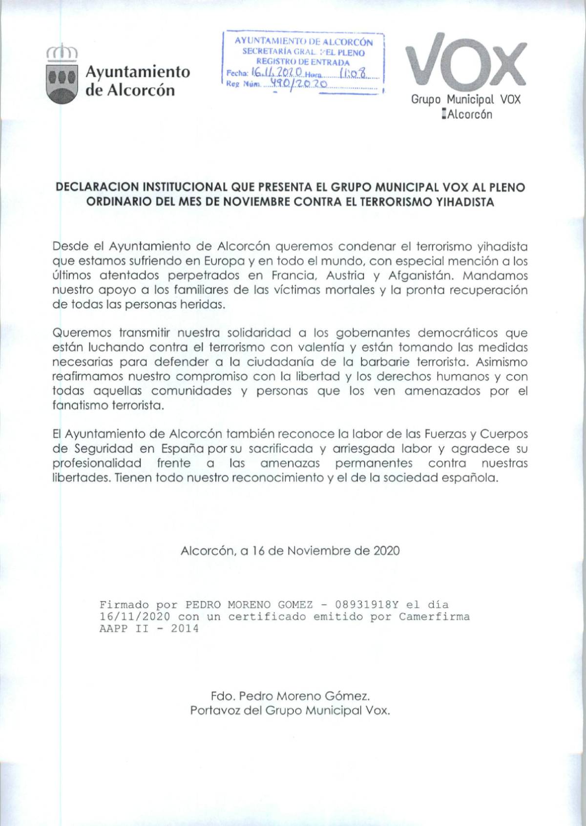 vox alcorcon