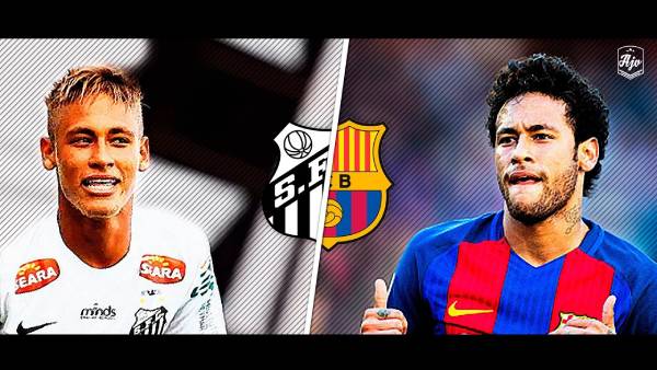 neymar santos barcelona