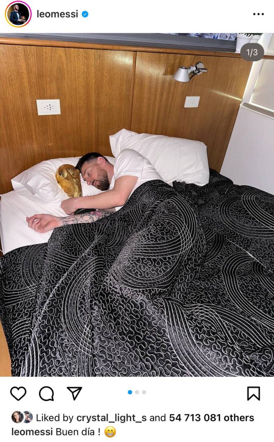 messi durmiendo copa del mundo