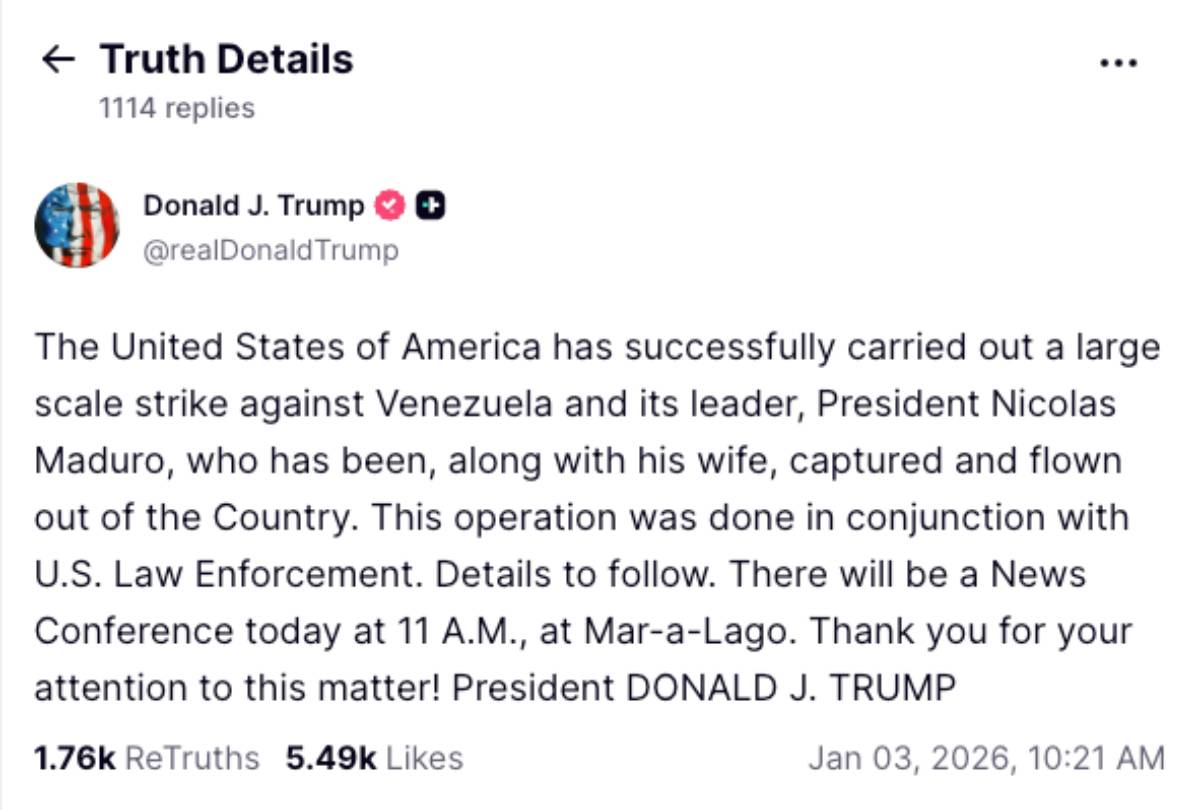 trump captura maduro